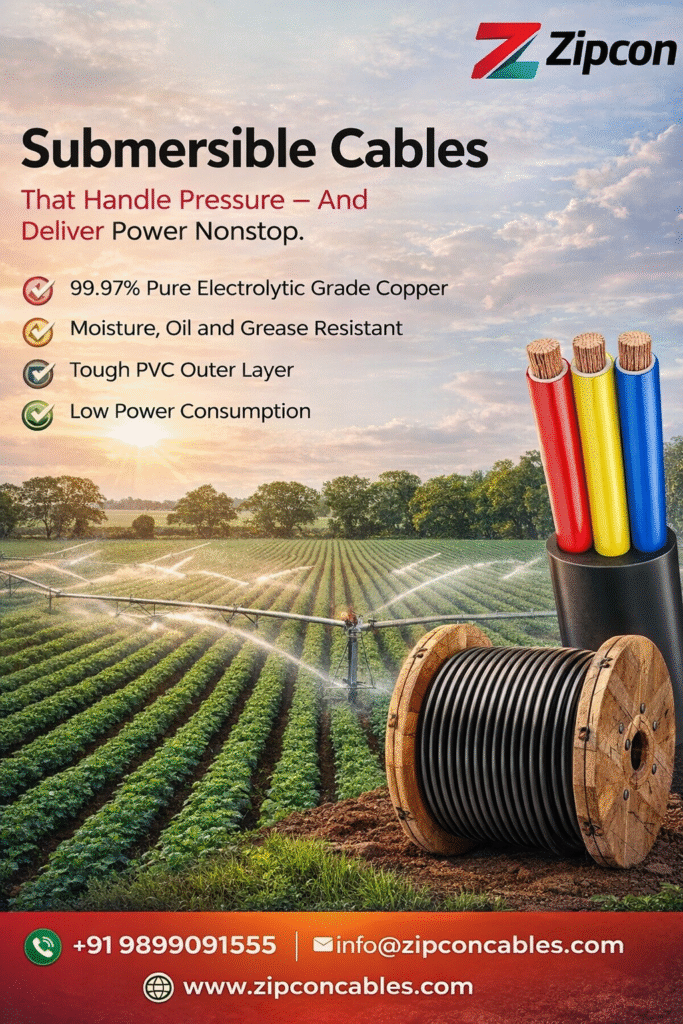 Best Submersible 3 Core Flat Cables in Karnal