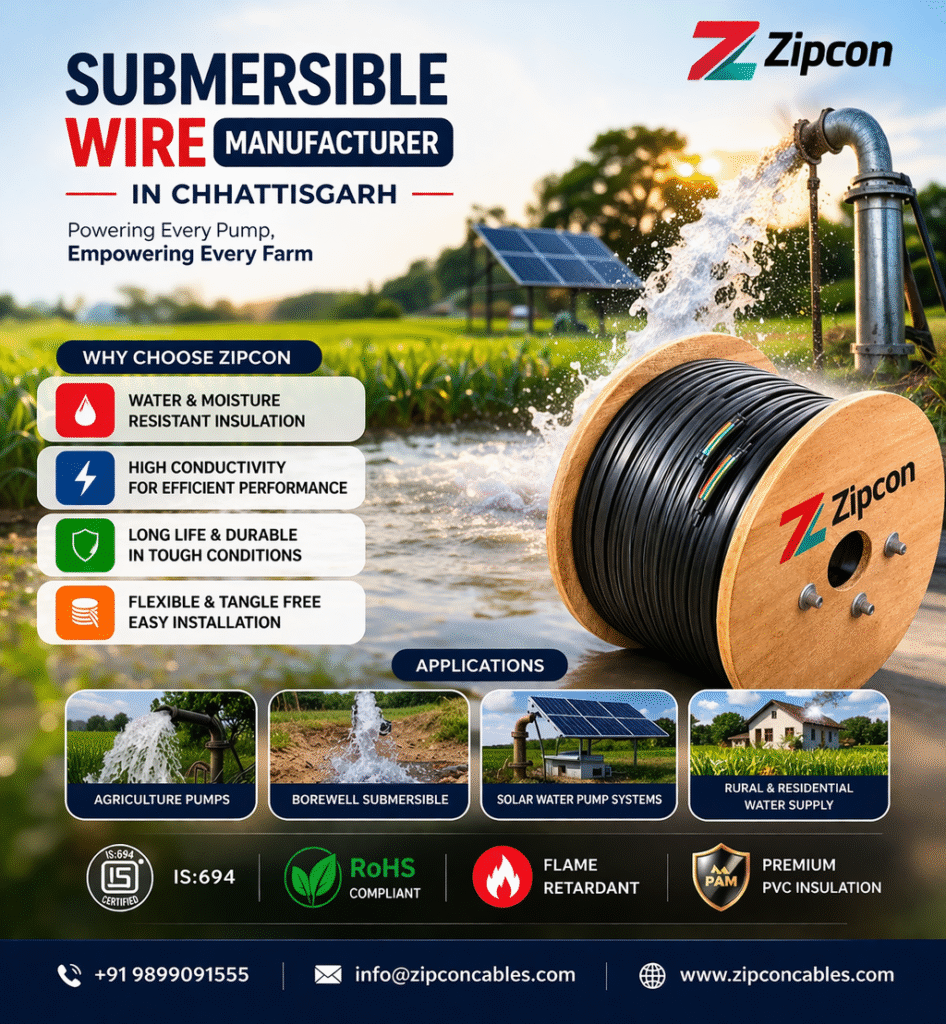 submersible flat cables manufacturer in Raipur