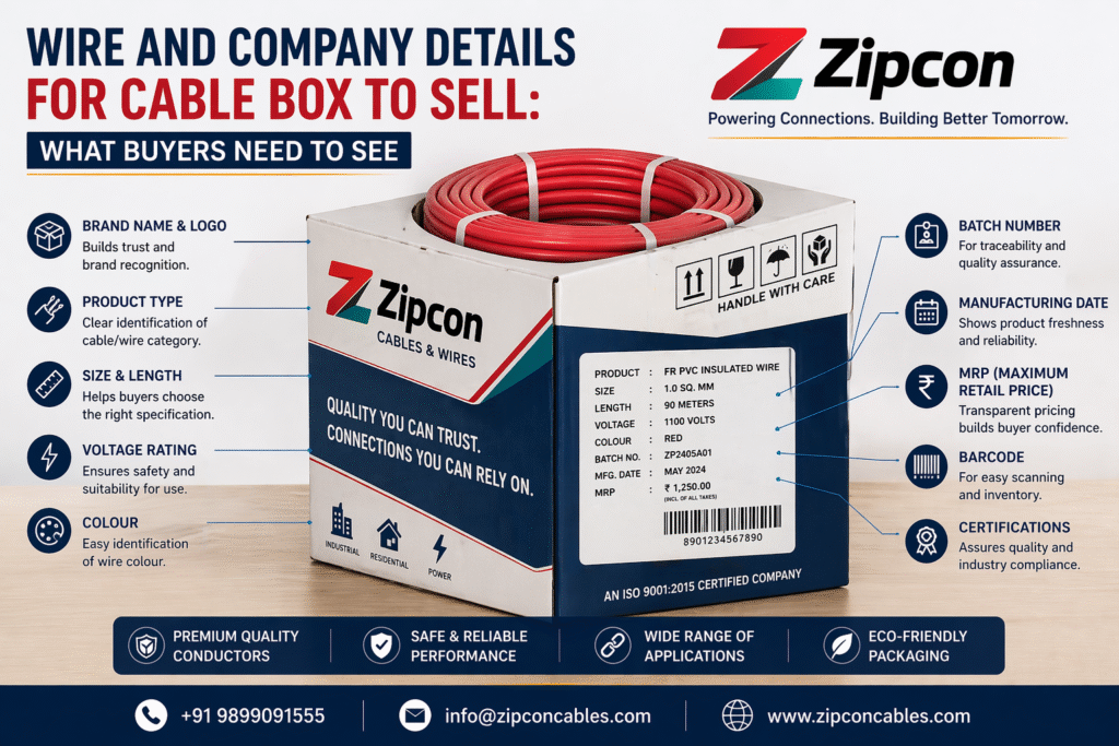 Wire and Company Details for Cable Box to Sell