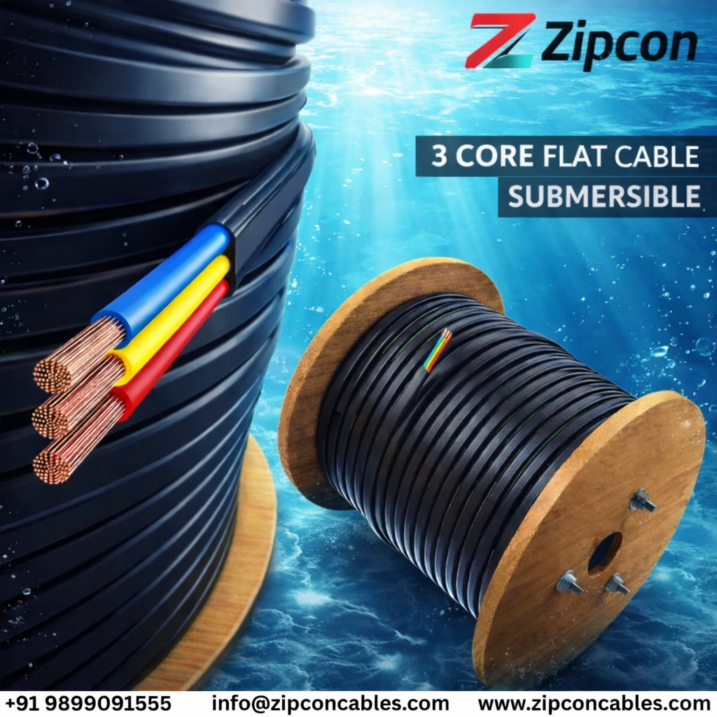 Top Submersible 3 Core Flat Cable in Madurai