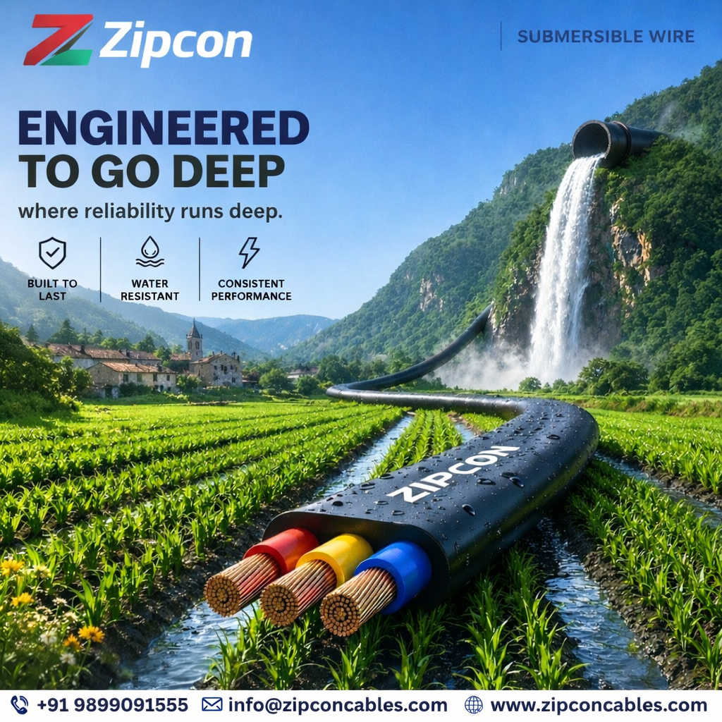 Submersible 3 Core Flat Cable Manufacturers in Gujarat