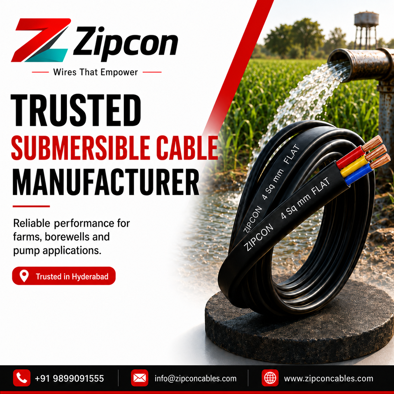 submersible cable manufacturer in Hyderabad