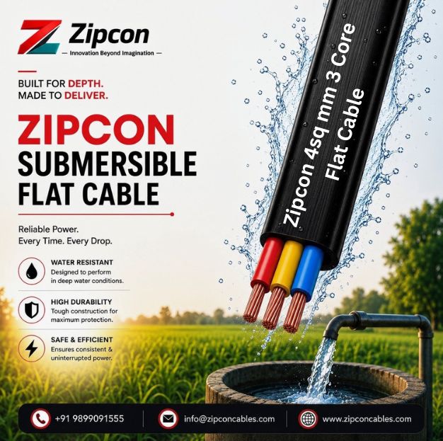 Submersible 3 Core Flat Cable in Bijapur